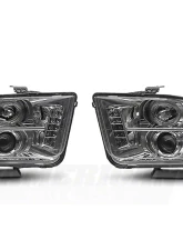 Raxiom Clear Lens Chrome Housing LED Halo Projector Headlights Ford Mustang 2005-2009                                     - 49006 - Image 8