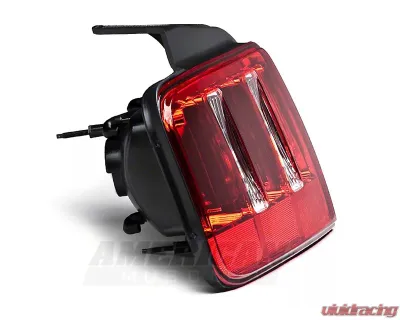 Raxiom Red/Clear Lens Chrome Housing Cayote Tail Lights Ford Mustang 2005-2009 - 49123