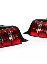 Raxiom Red/Clear Lens Chrome Housing Cayote Tail Lights Ford Mustang 2005-2009                                     - 49123 - Image 4