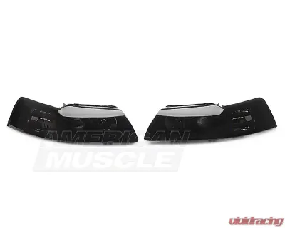 Raxiom Axial Series Smoked Lens Black Housing Projector Headlights Ford Mustang 1999-2004 - 49126