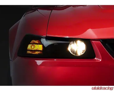 Raxiom Axial Series Smoked Lens Black Housing Projector Headlights Ford Mustang 1999-2004 - 49126