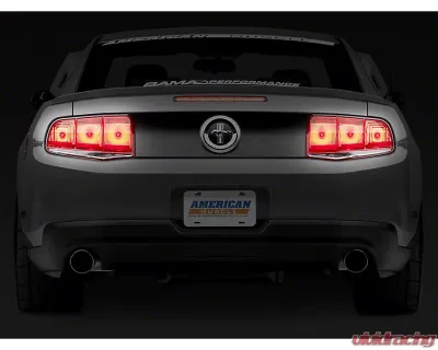 Raxiom Axial Series Smoked Lens Black Housing Aero Tail Lights Ford Mustang 2010-2012 - 49145