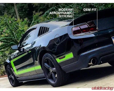 Raxiom Axial Series Smoked Lens Black Housing Aero Tail Lights Ford Mustang 2010-2012 - 49145