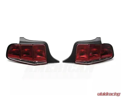 Raxiom Axial Series Smoked Lens Black Housing Aero Tail Lights Ford Mustang 2010-2012 - 49145