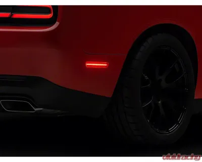 Raxiom Axial Series Red Lens LED Rear Marker Lights Dodge Challenger 2015-2023 - CH19493