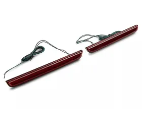 Raxiom Axial Series Red Lens LED Rear Bumper Reflector Lamps Dodge Challenger 2015-2023