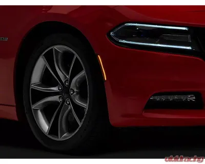 Raxiom Axial Series Smoked Lens Front & Rear LED Side Marker Lights Dodge Charger 2015-2023 - CR5949