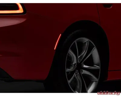 Raxiom Axial Series Smoked Lens Front & Rear LED Side Marker Lights Dodge Charger 2015-2023 - CR5949