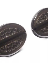 Raxiom Axial Series Smoked Lens Chrome Housing LED Tail Lights Chevrolet Corvette C5 1974-2004                                     - CV4612 - Image 2