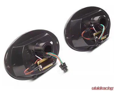 Raxiom Axial Series Smoked Lens Chrome Housing LED Tail Lights Chevrolet Corvette C5 1974-2004 - CV4612