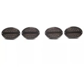 Raxiom Axial Series Smoked Lens Chrome Housing LED Tail Lights Chevrolet Corvette C5 1974-2004