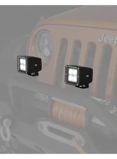 Raxiom Universal 3" Square Flood Beam 4-LED Off Road Light                                     - J106731 - Image 6