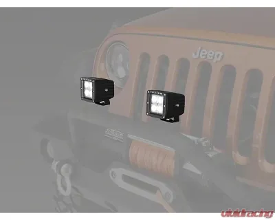 Raxiom Universal 3" Square Flood Beam 4-LED Off Road Light - J106731
