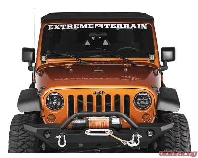 Raxiom 3" Square LED Lights Windshield Mounted Light Brackets Jeep Wrangler JK 2007-2018 - J106735