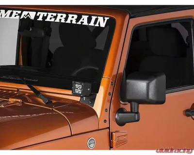 Raxiom Pair Windshield Mounted Light Brackets Jeep Wrangler JK 2007-2018 - J106736