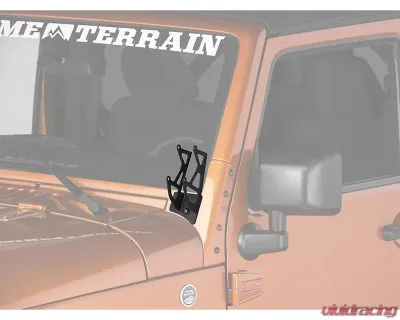 Raxiom Windshield Mounted Dual Light Brackets Jeep Wrangler JK 2007-2018 - J106739