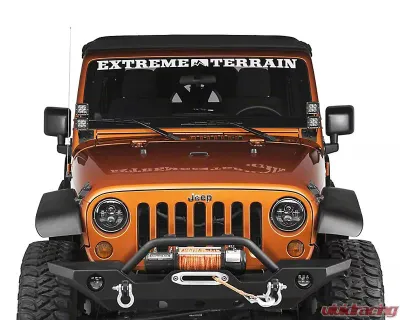 Raxiom Windshield Mounted Dual Light Brackets Jeep Wrangler JK 2007-2018 - J106739