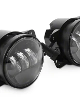 Raxiom Axial Series Clear Lens Black Die-cast Aluminum Housings LED Fog Lights Jeep Wrangler JK 2007-2018                                     - J108041 - Image 9