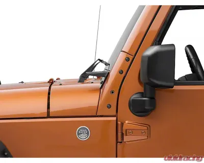 Raxiom Axial Series Windshield Pillar Mounted Light Brackets Jeep Wrangler JK 2007-2018 - J109492
