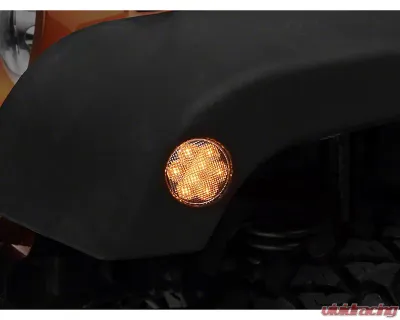 Raxiom Axial Series Clear Lens LED Side Marker Lights Jeep Wrangler JK 2007-2018 - J119946