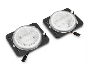 Raxiom Axial Series Clear Lens LED Side Marker Lights Jeep Wrangler JK 2007-2018