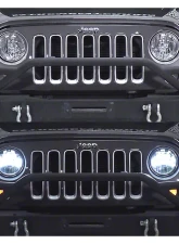 Raxiom Clear Lens Chrome Housing LED Halo Projector Headlights Jeep Wrangler JK 2007-2018                                     - J121872 - Image 13