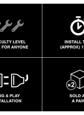 Raxiom Clear Lens Chrome Housing LED Halo Projector Headlights Jeep Wrangler JK 2007-2018                                     - J121872 - Image 15