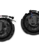 Raxiom Clear Lens Chrome Housing LED Halo Projector Headlights Jeep Wrangler JK 2007-2018                                     - J121872 - Image 5