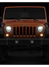 Raxiom Clear Lens Chrome Housing LED Halo Projector Headlights Jeep Wrangler JK 2007-2018                                     - J121872 - Image 9