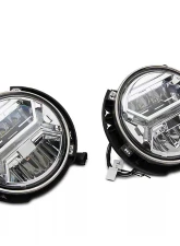 Raxiom Clear Lens Chrome Housing LED Halo Projector Headlights Jeep Wrangler JK 2007-2018                                     - J121872 - Image 15