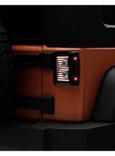 Raxiom Axial Series Clear Lens Black Housing Vision LED Tail Lights Jeep Wrangler JK 2007-2018                                     - J130809 - Image 6