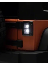 Raxiom Axial Series Clear Lens Black Housing Vision LED Tail Lights Jeep Wrangler JK 2007-2018                                     - J130809 - Image 7