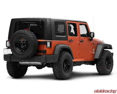 Raxiom Axial Series Clear Lens Black Housing Vision LED Tail Lights Jeep Wrangler JK 2007-2018 - J130809
