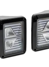 Raxiom Axial Series Clear Lens Black Housing Vision LED Tail Lights Jeep Wrangler JK 2007-2018                                     - J130809 - Image 11