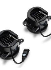Raxiom Axial Series Amber Lens Tri-Bar LED Fog Lights Jeep Wrangler JK | JL 2007-2023                                     - J130810 - Image 4