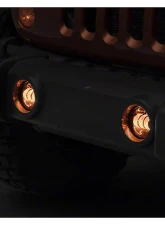 Raxiom Axial Series Amber Lens Tri-Bar LED Fog Lights Jeep Wrangler JK | JL 2007-2023                                     - J130810 - Image 8