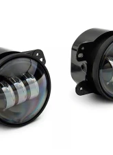 Raxiom Axial Series Amber Lens Tri-Bar LED Fog Lights Jeep Wrangler JK | JL 2007-2023                                     - J130810 - Image 10