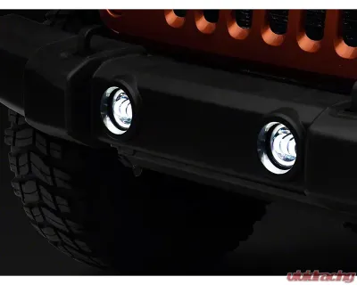 Raxiom Axial Series Amber Lens Halo LED Fog Lights Jeep Wrangler JK | JL 2007-2023 - J130812