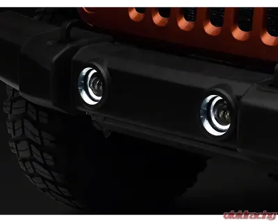Raxiom Axial Series Amber Lens Halo LED Fog Lights Jeep Wrangler JK | JL 2007-2023 - J130812