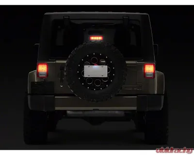 Raxiom Axial Series License Plate Bracket w/ LED Brake Light Jeep Wrangler JK 2007-2018 - J132759