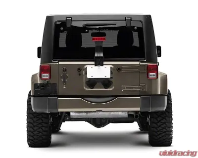 Raxiom Axial Series License Plate Bracket w/ LED Brake Light Jeep Wrangler JK 2007-2018 - J132759