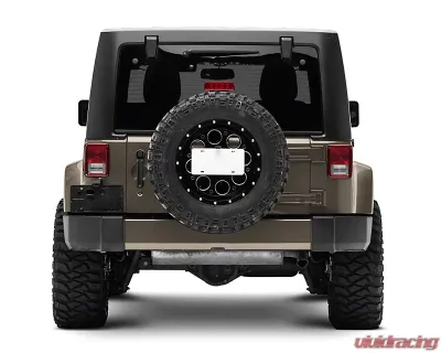 Raxiom Axial Series License Plate Bracket w/ LED Brake Light Jeep Wrangler JK 2007-2018 - J132759
