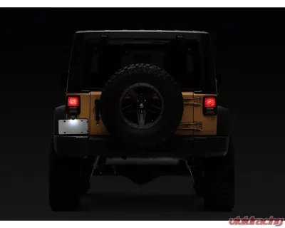 Raxiom Axial Series LED License Plate Conversion Jeep Wrangler JK 2007-2018 - J132812
