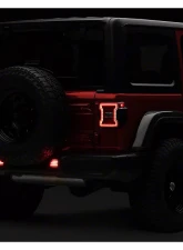 Raxiom Axial Series Clear Lens LED Rear Bumper Reflector Lights Jeep Wrangler JL Moab | Rubicon | Sahara 2018-2023                                     - J134140-JL - Image 8