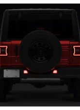 Raxiom Axial Series Clear Lens LED Rear Bumper Reflector Lights Jeep Wrangler JL Moab | Rubicon | Sahara 2018-2023                                     - J134140-JL - Image 10