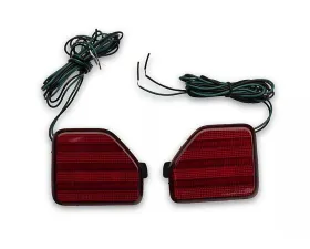 Raxiom Axial Series Clear Lens LED Rear Bumper Reflector Lights Jeep Wrangler JL Moab | Rubicon | Sahara 2018-2023