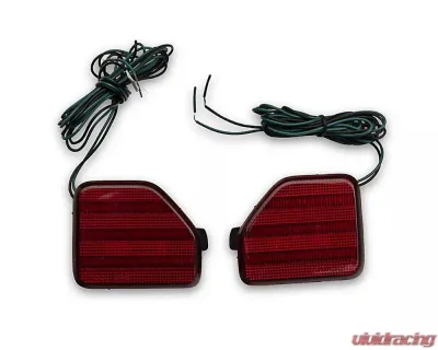 Raxiom Axial Series Clear Lens LED Rear Bumper Reflector Lights Jeep Wrangler JL Moab | Rubicon | Sahara 2018-2023 - J134140-JL