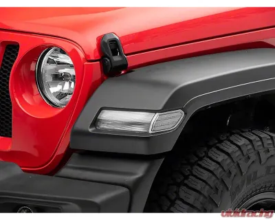 Raxiom Axial Series Clear Lens LED Fender Flare Marker Lights Jeep Wrangler JL 2018-2024 - J134142-JL