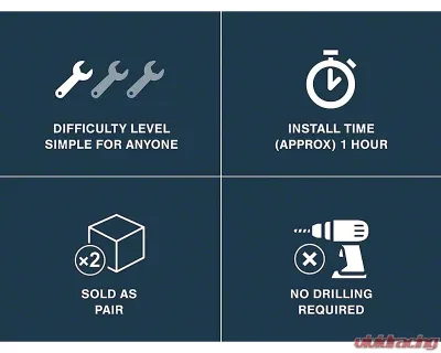 Raxiom Clear Lens Black Housing 6-LED Headlights w/ Partial Halo Jeep Wrangler TJ | JK 1997-2018 - J135442