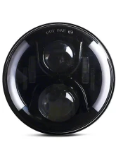 Raxiom Clear Lens Black Housing 6-LED Headlights w/ Partial Halo Jeep Wrangler TJ | JK 1997-2018                                     - J135442 - Image 3